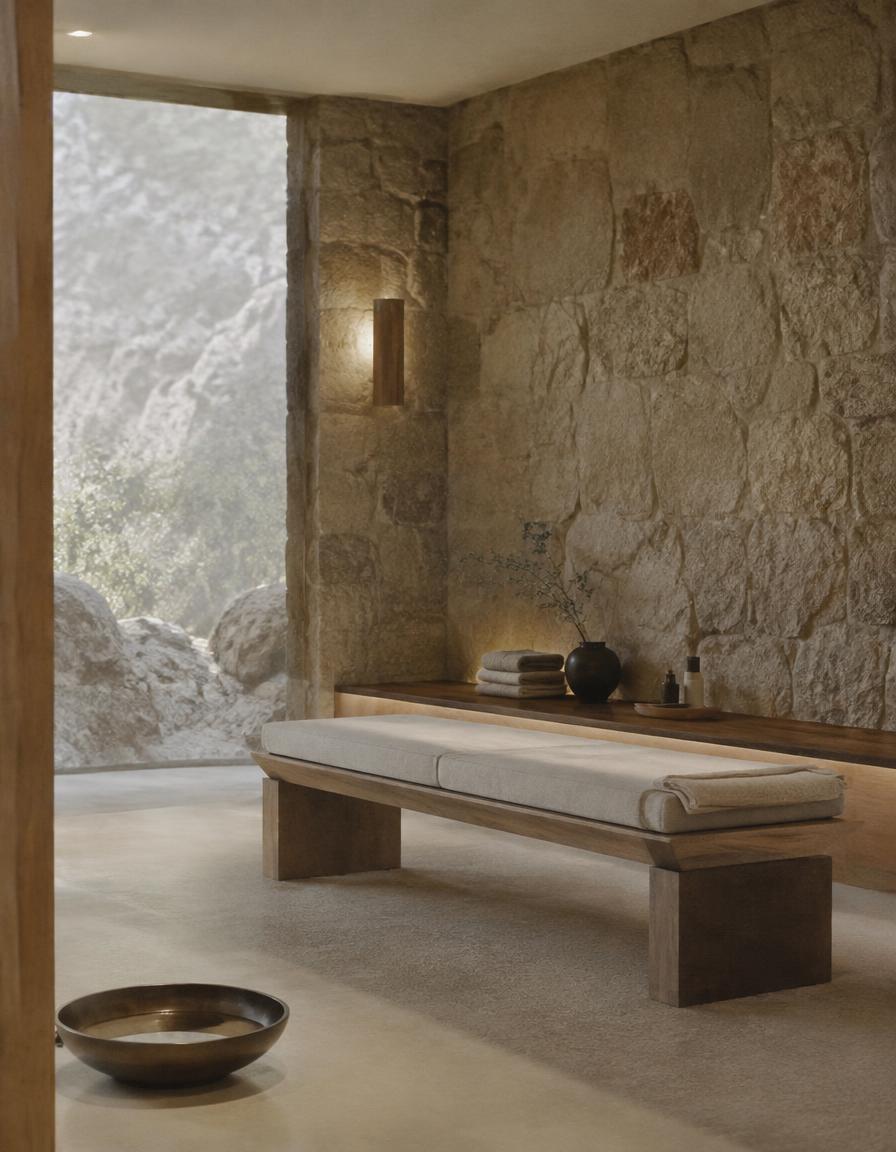 Stone wellness room